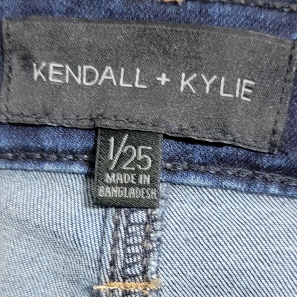 Kendall & Kylie the ultra babe skinny low rise blye jeans size 1 - Picture 6 of 10